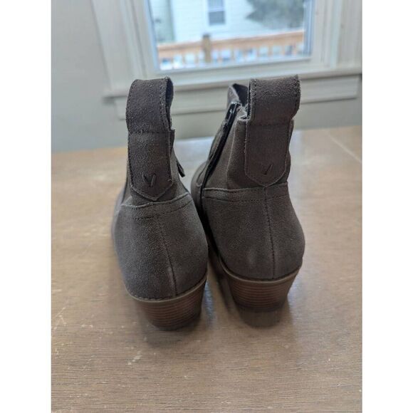 Vionic Joy Vera Ankle Boots women's size 8.5 taupe slouchy zipper booties suede - Picture 4 of 9